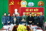 Viện KSND và Tòa án nhân dân huyện Hòa An ký kết Quy chế phối hợp nghiệp vụ.