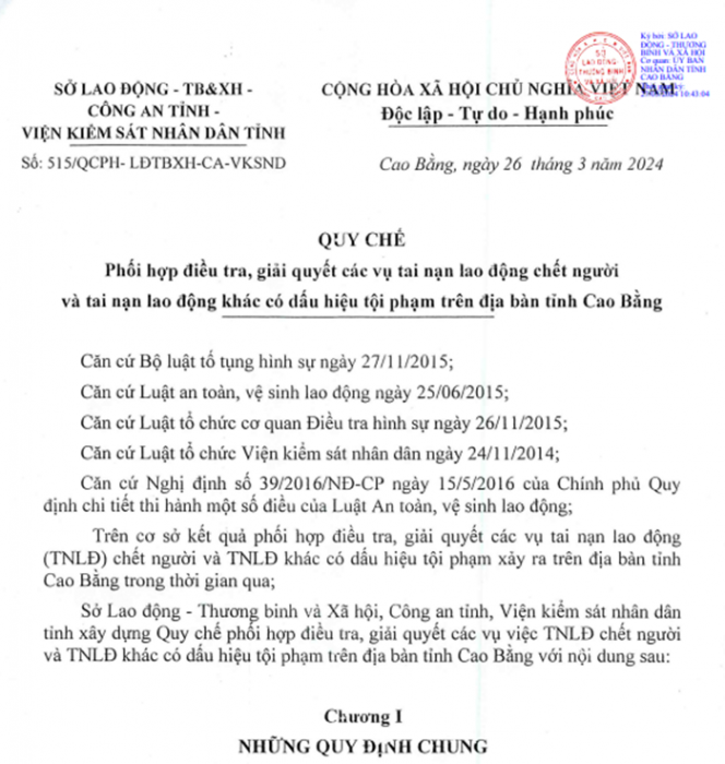 VKSND thành phố Cao Bằng phê chuẩn bắt khẩn cấp 02 đối tượng trộm cắp tài sản có giá trị lớn