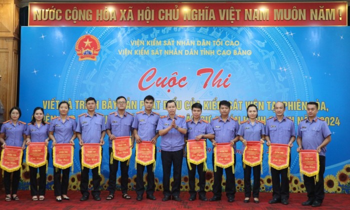 VKSND tỉnh Cao Bằng giao ban công tác kiểm sát Quý III năm 2024