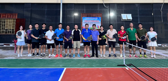 Viện KSND huyện Hà Quảng tổ chức giao lưu Pickleball