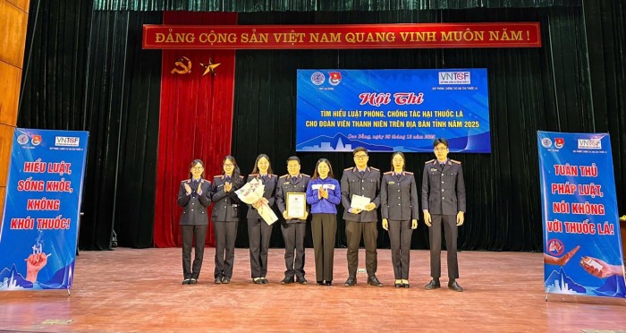 Chi đoàn VKSND tỉnh Cao Bằng đạt giải Nhất Hội thi tìm hiểu Luật phòng, chống tác hại thuốc lá năm 2025