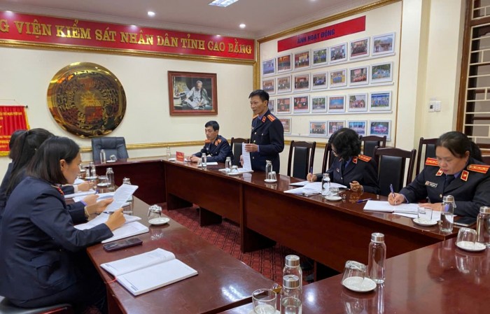 Chi bộ 4, Đảng bộ VKSND tỉnh Cao Bằng sinh hoạt chuyên đề về công tác kháng nghị