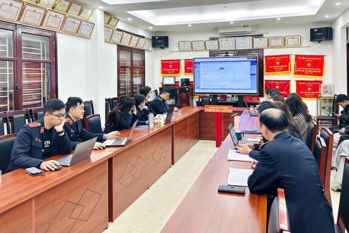 Viện KSND khu vực 1 tích cực đẩy mạnh tổ chức các buổi tập huấn  sử dụng nền tảng Quản lý án hình sự