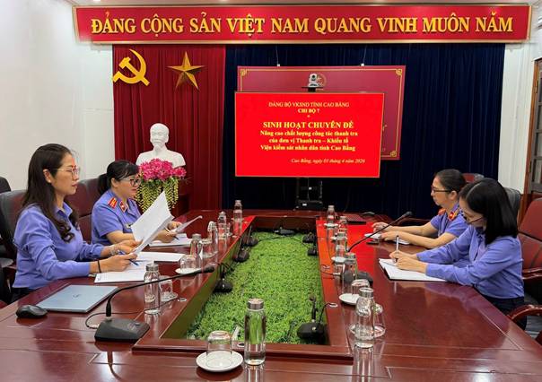 Chi bộ Thanh tra – Khiếu tố tổ chức Sinh hoạt chuyên đề