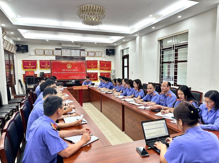 VKSND các khu vực, tỉnh Cao Bằng tổ chức Hội nghị sơ kết công tác  Kiểm sát 6 tháng đầu năm 2026