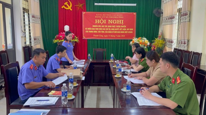 VKSND khu vực 4 - tỉnh Cao Bằng trực tiếp kiểm sát công tác thi hành án hình sự tại cộng đồng