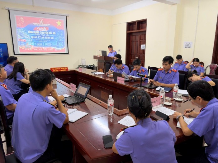 VKSND khu vực 4 - Cao Bằng tổ chức Cuộc thi  “Ứng dụng chuyển đổi số trong thực hiện Quản lý án hình sự”