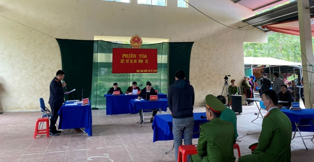 VKSND huyện Bảo Lâm phối hợp với TAND cùng cấp xét xử lưu động 02 vụ án hình sự