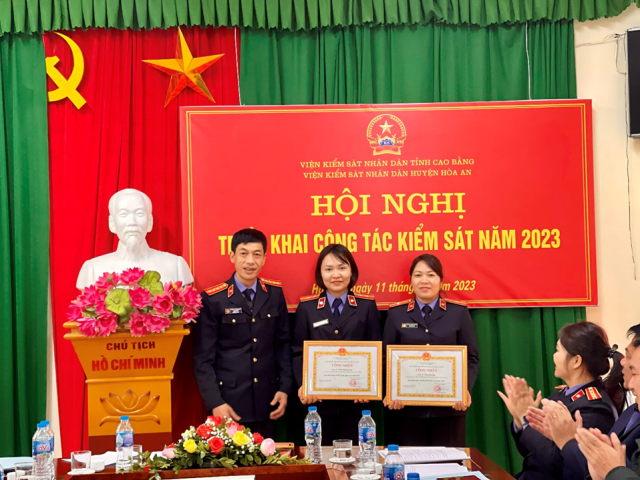 Viện KSND các huyện Bảo Lâm - Hòa An: Triển khai công tác năm 2023