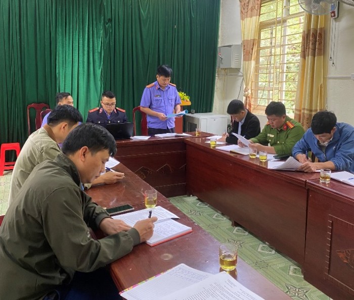 Bảo Lâm: Kiểm sát việc thi hành án hình sự tại UBND xã Quảng Lâm